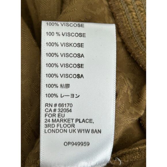 Maeve Anthropologie Jacket Womens Size 2X Satin Bomber Olive Green Full Zip - Picture 10 of 11